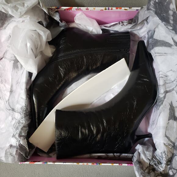 Jeffrey Campbell Sindee Boots in Black Size 8.5 JCAM-WZ1687 Kitten Heels - Picture 9 of 14